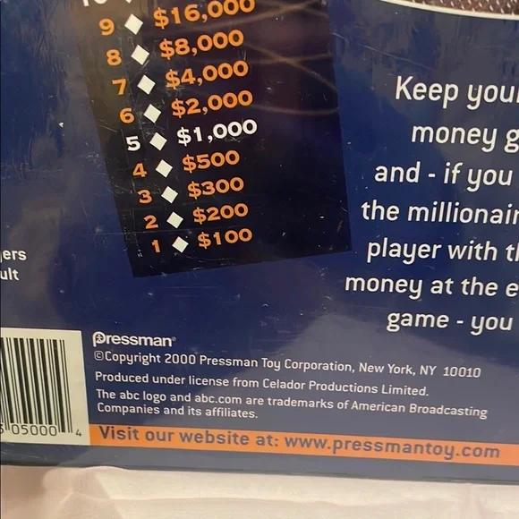 Who Wants to Be a Millionaire Board Game new unopened 2000 - Picture 2 of 2